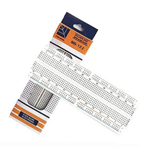 Robotbanao MB102 830 Points Solderless Breadboard-830 Tie Points-For Experimenting With Circuit Designs-For Circuit Testing-Solderless-Connect Electronic Components