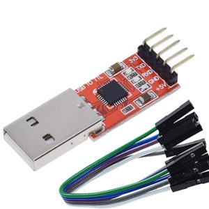 HiLetgo CP2102 USB 2.0 to TTL Module Serial Converter Adapter Module USB to TTL Downloader with Jumper Wires
