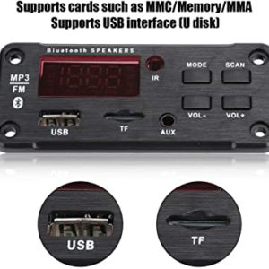 Bluetooth 5.0 MP3 Decoder Board, MP3 Car Speaker Bluetooth Lossless Audio Decode Board Module, Support MP3 / WMA/WAV/FLAC/APE Remote Decoding Board Module