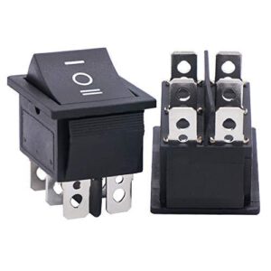 DPDT 6-Pin Rocker Switch (ON-OFF-ON)