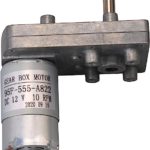 Square High Torque Speed Reduce DC Gear Motor 10RPM 12V