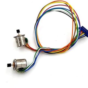 LT-MOTOR, 2PC Micro Stepper Motor 8mm 2-phase 4-wire Stepper Motor With Gear And Connecting