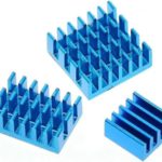 Raspberry Pi 4 Aluminum Heatsink Kit 3PCS Blue