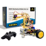 NeoGiga 3-in-1 Robotic Arm Smart Car Kit – Arduino-Compatible STEM Robot with 4DOF Arm, Obstacle Avoidance, IR & Bluetooth Control, available at GigaNepal.com