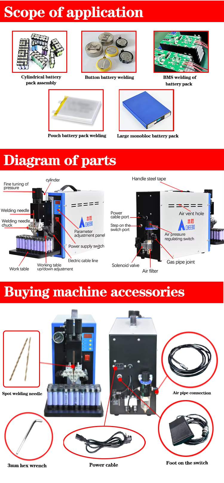 NeoGiga Mini Spot Welding Machine for Lithium Ion Battery Pack Welding6